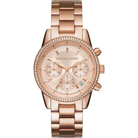 gouden dameshorloge michael kors|michael kors rose gold set.